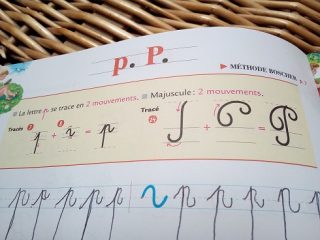 フランス語の筆記体の大文字はカリグラフィーのように美しい