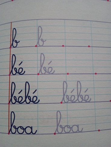 フランス語の筆記体の書き方を 英語との違いを含めて丁寧に教えます